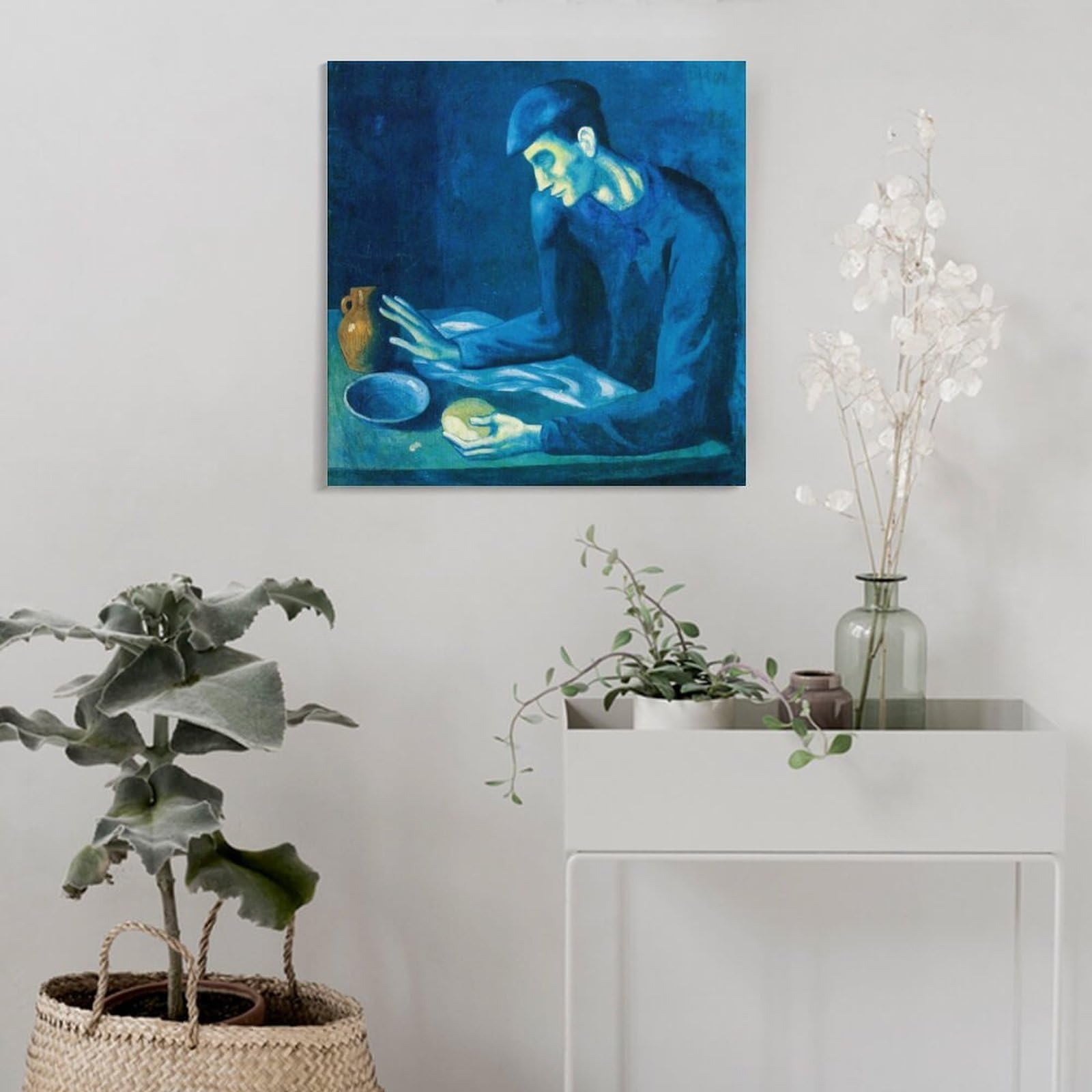 Amazon.co.jp: パブロ・ピカソ盲人の食事絵画 インテリア アート